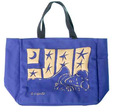 The Hand-painted Dreaming Woman Tote