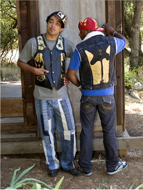 Unisex Handpainted Jean Vest