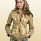 One-of-a-kind Classic Women's Leather Jacket