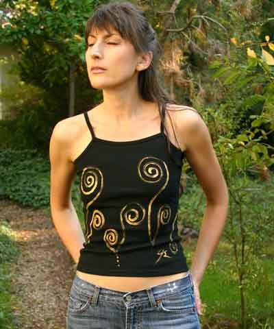 The Willowy Spiral Abstract Tee