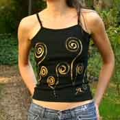 The Willowy Spiral Abstract Tee