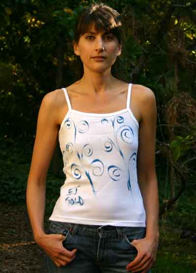 The Willowy Spiral Abstract Tee