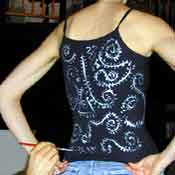 Alternate view of The Feathered Spiral Tee